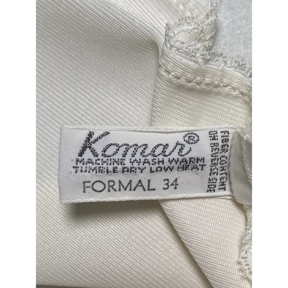 Komar Womens Slip Dress Size 34 Vintage Side Slit Cottagecore Whimsical Made USA - Picture 6 of 8